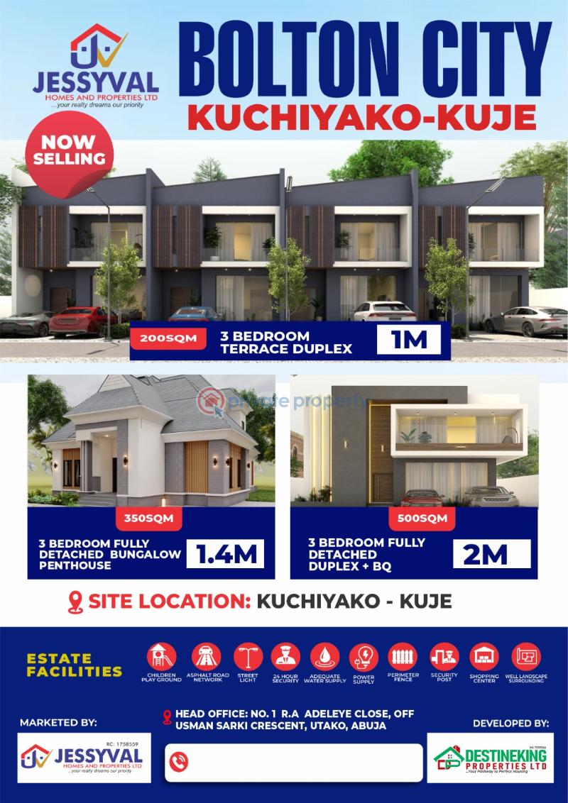 3 bedroom Residential Land For Sale Kuchiyako Kuje Abuja Phase 4 