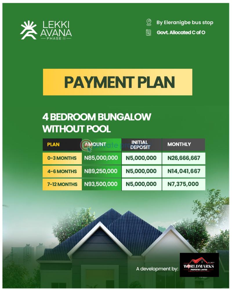 4 bedroom Detached Bungalow For Sale Lekki Avana Bungalows And Resorts Estate Phase 2 Eleranigbe Road Eleran Igbe Ibeju-Lekki Lagos - 14
