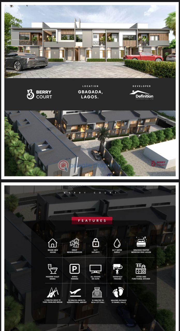 3bedroom terrace duplex - 2 3 bedroom Terraced Duplex For Sale Gbagada Lagos - 2