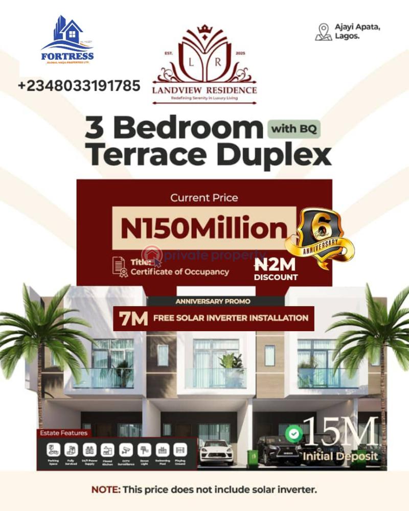 3 bedroom Terraced Duplex For Sale Lekki, Sangotedo Sangotedo Ajah Lagos
