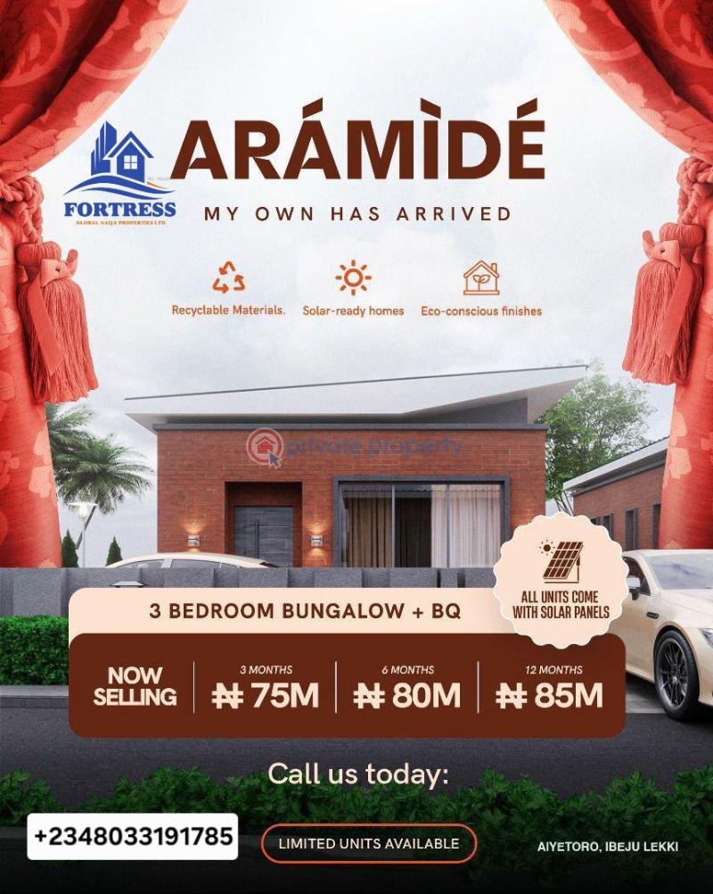 3 bedroom Detached Bungalow For Sale Aiyetoro, By Lekki International Airport Free Trade Zone Ibeju-Lekki Lagos - 0