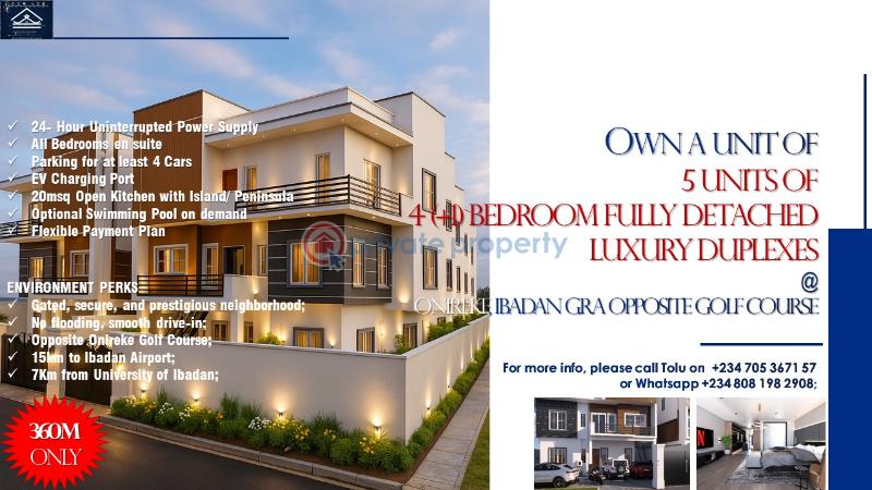 5 bedroom Detached Duplex For Sale Ibadan North West Oyo - 1