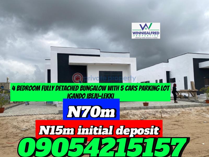 4 bedroom Detached Bungalow For Sale Eleko Ibeju-Lekki Lagos - 1