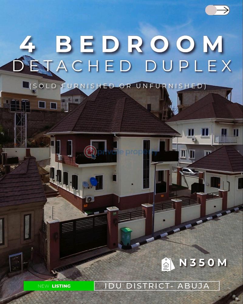 4 bedroom Detached Duplex For Sale Idu Industrial Abuja Phase 3  - 0