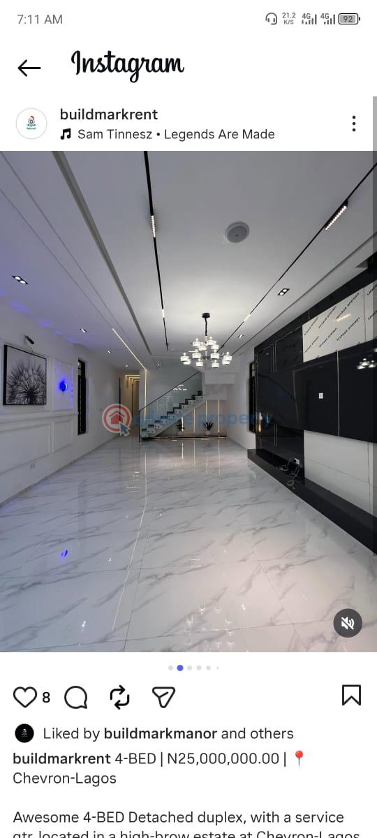 4 bedroom Detached Duplex For Rent Chevron,lagos Lekki Lagos - 6