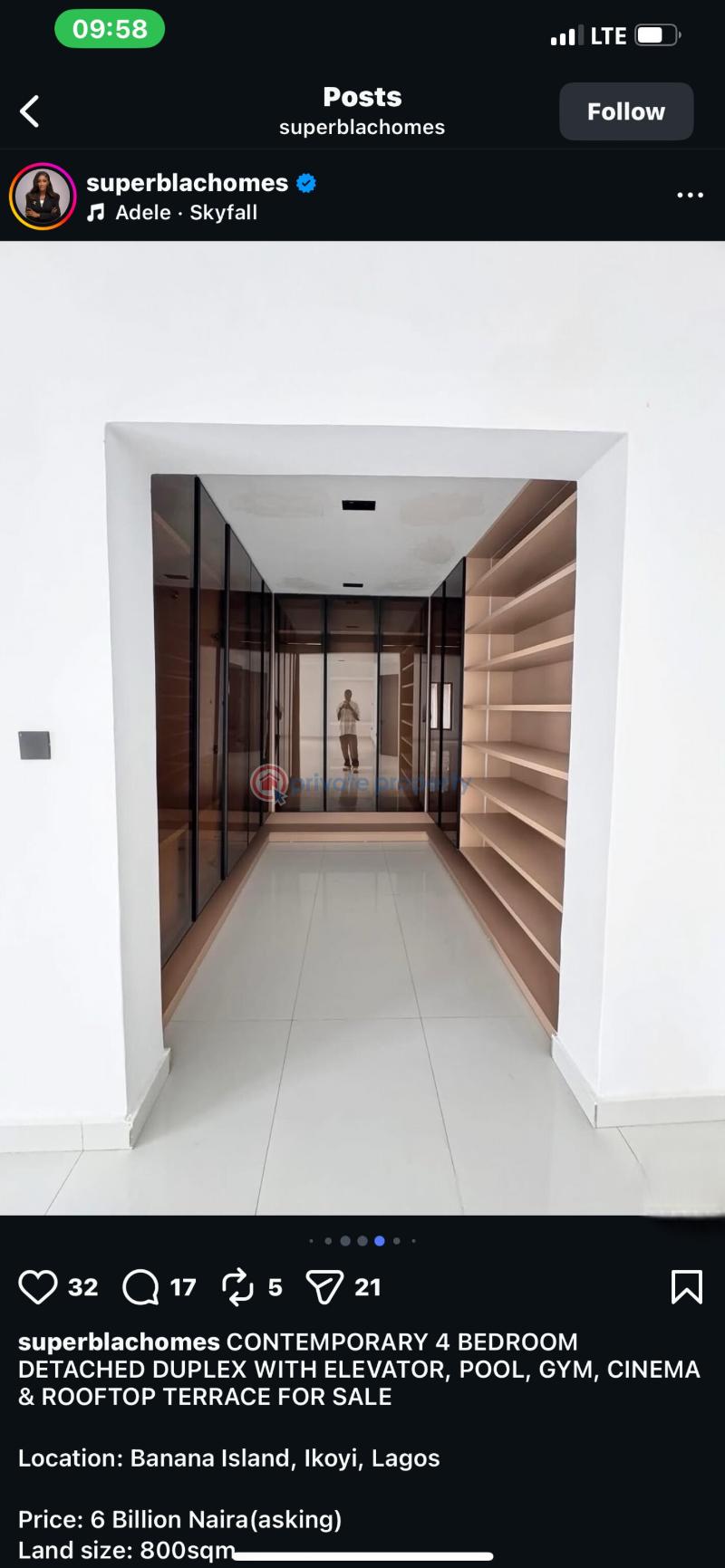 4 bedroom Detached Duplex For Sale Banana Island Ikoyi Lagos - 9