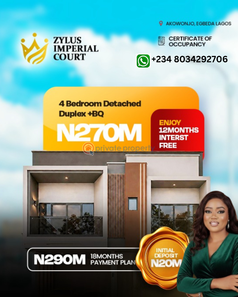 5 bedroom Detached Duplex For Sale Egbeda Akowonjo Alimosho Lagos - 0