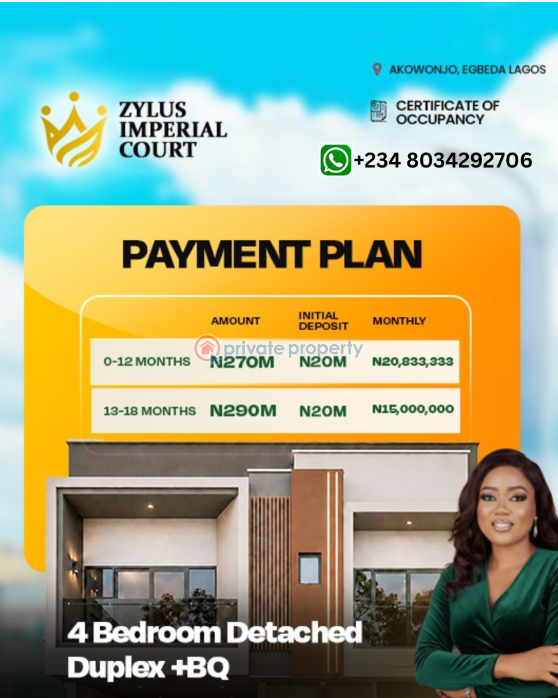5 bedroom Detached Duplex For Sale Egbeda Akowonjo Alimosho Lagos - 1