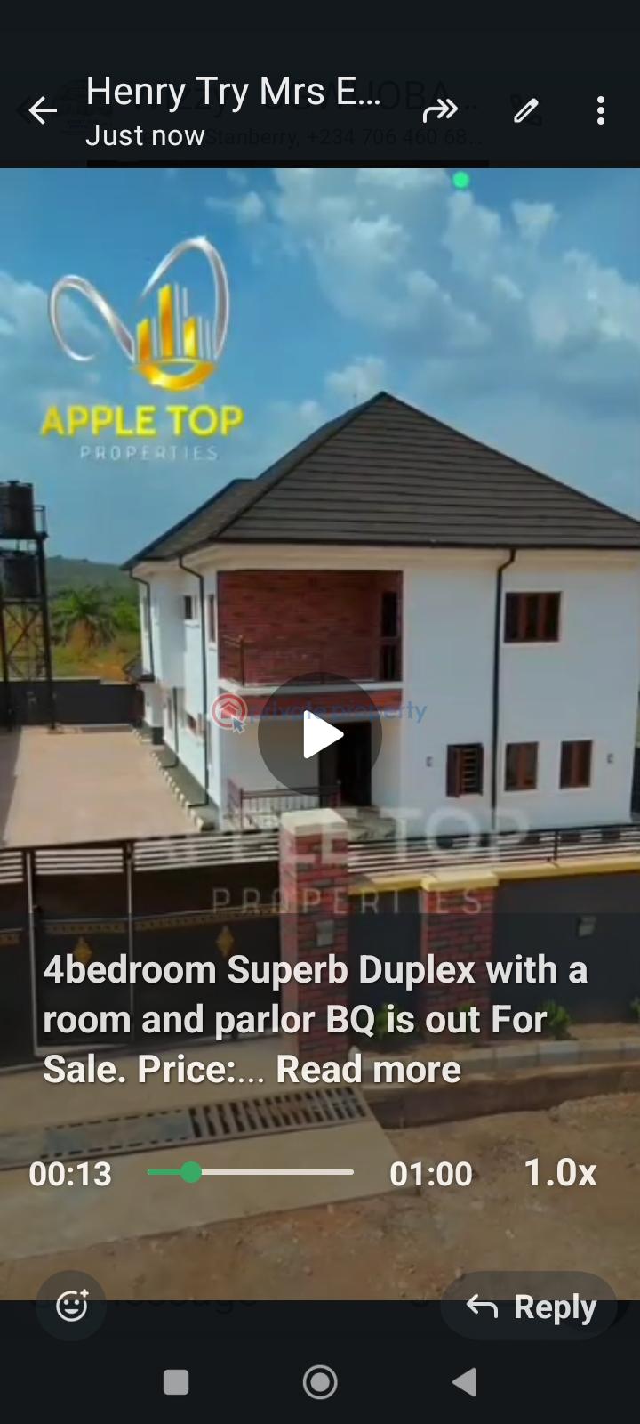 House For Sale Transekulu Enugu Area  - 1