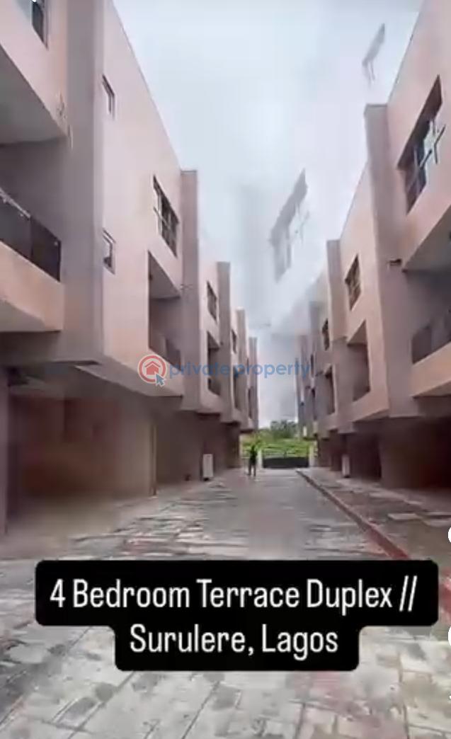 4 bedroom Terraced Duplex For Sale Alaka Estate Surulere Lagos - 1