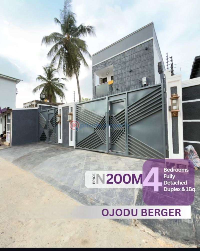 4 bedroom Detached Duplex For Sale Ojodu Berger Lagos Berger Ojodu Lagos - 0
