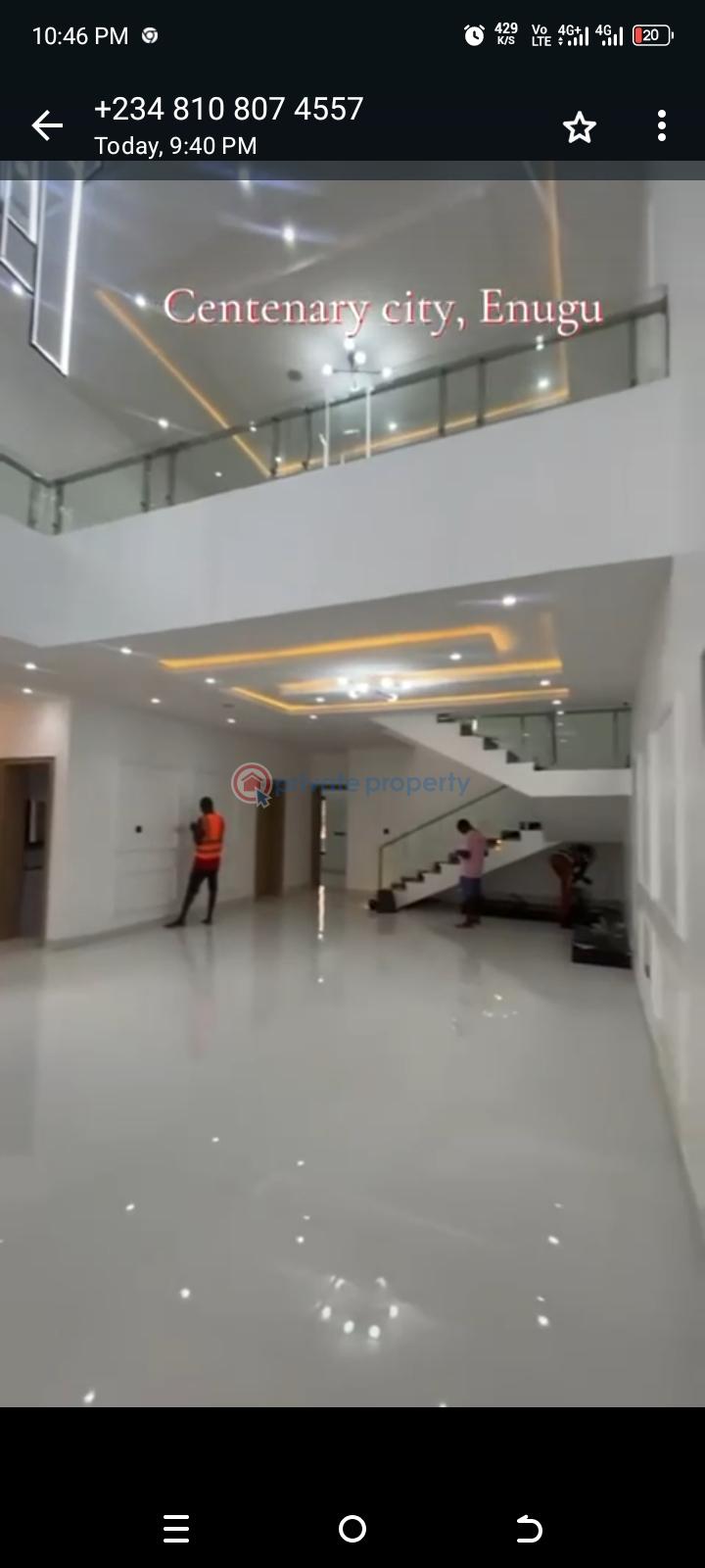 4 bedroom duplex with bq @ centenary enugu - 6 4 bedroom Duplex For Sale Centanary Enugu Enugu Area  - 6