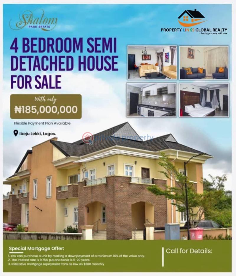 4 bedroom Duplex For Sale Shalom Park Estate Located Abijo Lekki Lagos Abijo Ajah Lagos - 0