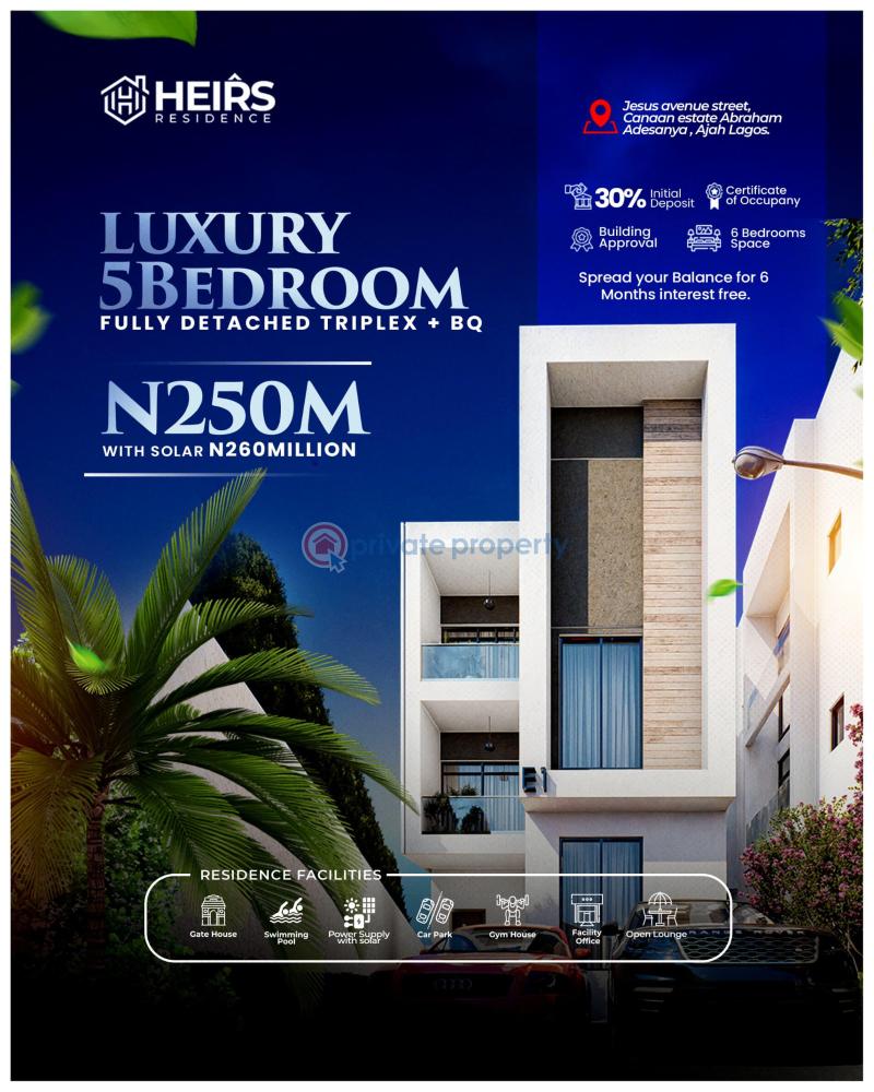 4 bedroom Detached Duplex For Sale Heirs Residence Canaan Estate Off Lekki Epe Express Sangotedo Ajah Lagos - 4