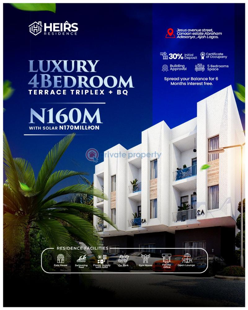 4 bedroom Detached Duplex For Sale Heirs Residence Canaan Estate Off Lekki Epe Express Sangotedo Ajah Lagos - 9