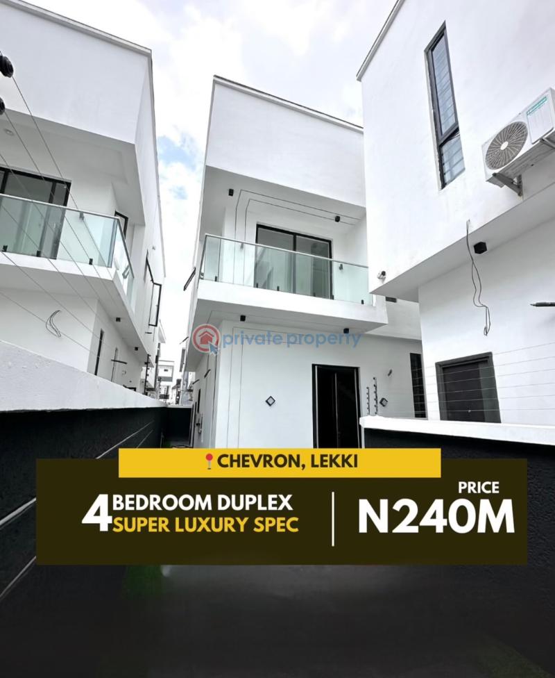 4 bedroom Semi detached Duplex For Sale Chevron Lekki Chevron Drive Lekki Lagos - 0