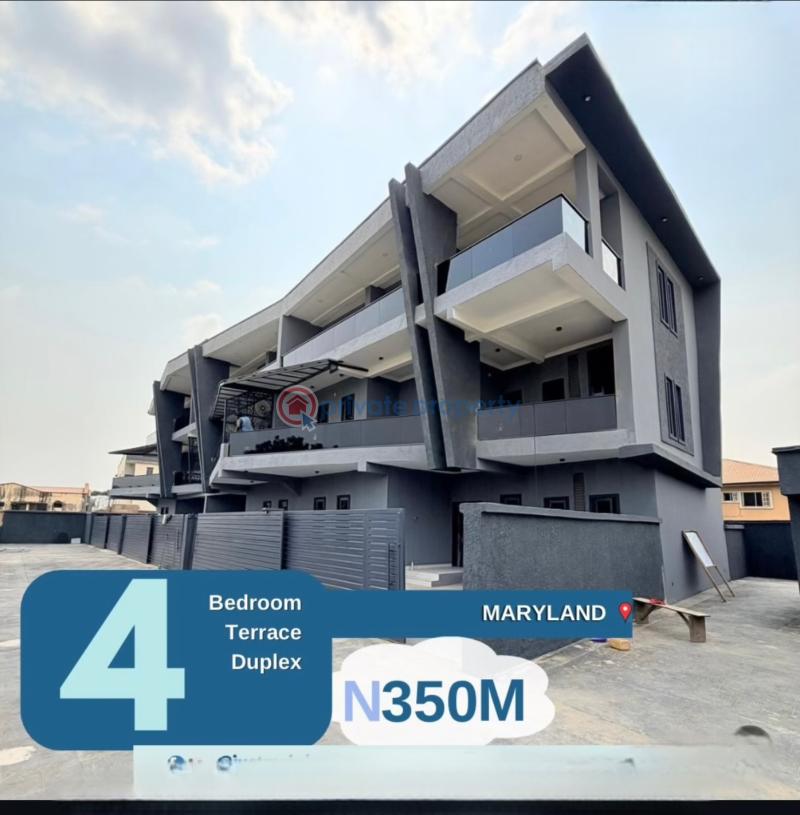 4 bedroom Terraced Duplex For Sale Maryland Ikeja Mende Maryland Lagos - 0