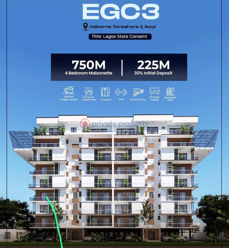 4 bedroom maissionate with bq 4 bedroom Block Of Flats For Sale Osborn Phase 2 Ecg3 Ikoyi Osborne Foreshore Estate Ikoyi Lagos