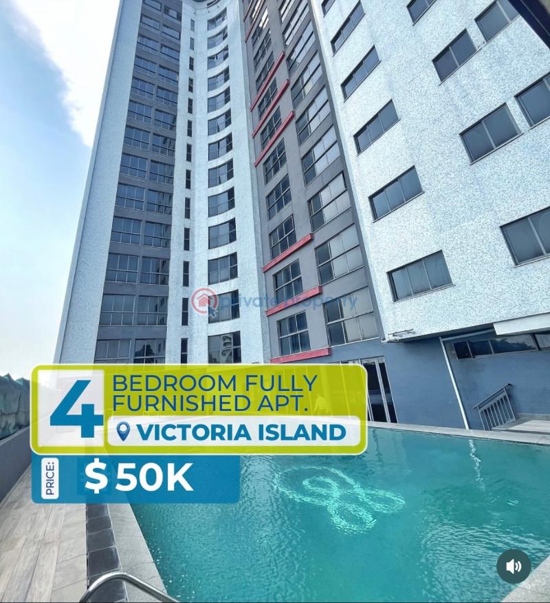 4 bedroom Flat & Apartment For Rent Victoria Island Lagos - 1