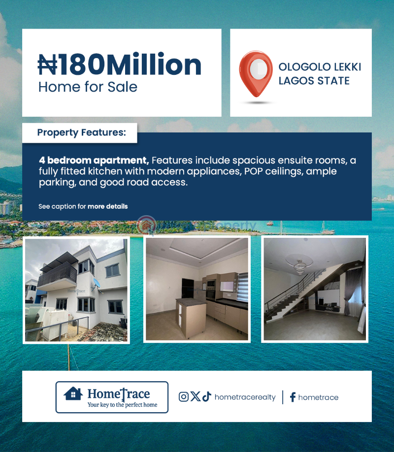 4 bedroom Semi detached Bungalow For Sale Ologolo Lekki Lagos - 1