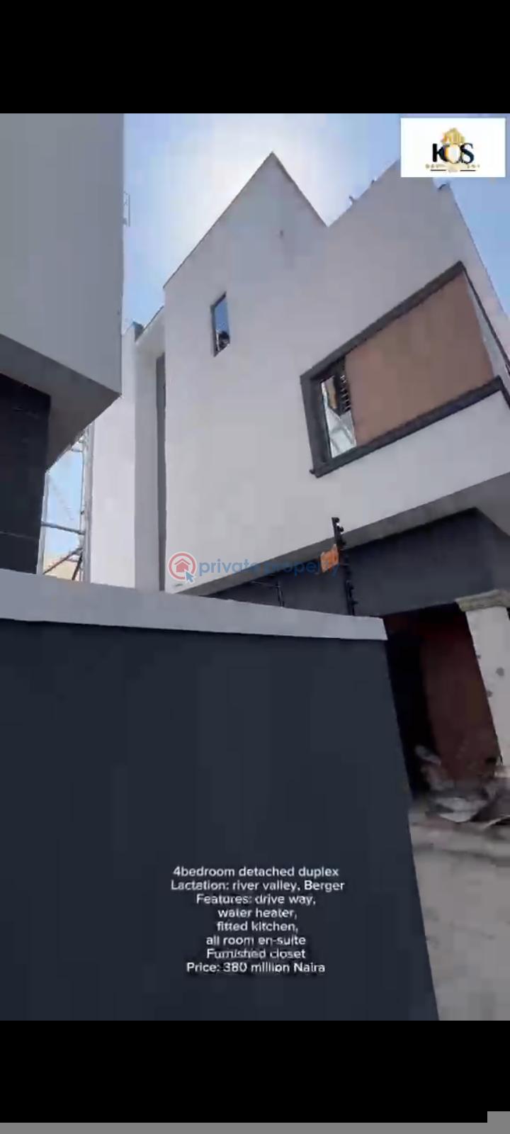 4 bedroom Semi detached Duplex For Sale River Valley Estate Berger Ojodu Lagos - 1