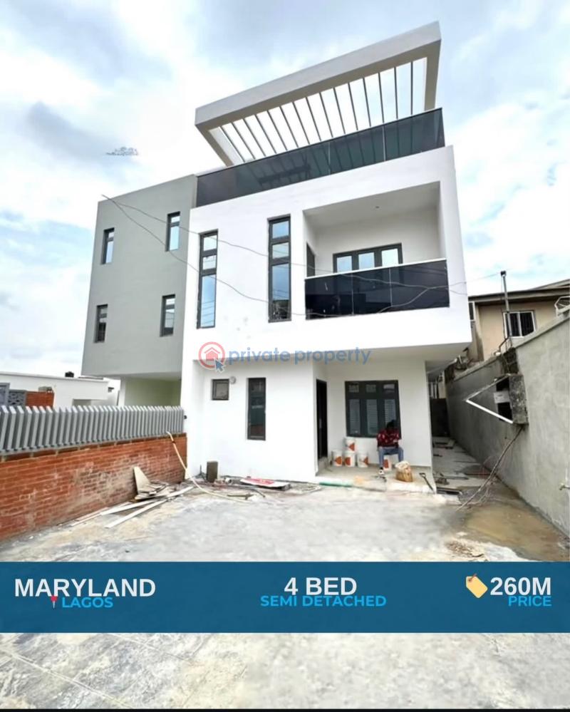 4 bedroom Semi detached Duplex For Sale Maryland Ikeja Lagos Mende Maryland Lagos - 0