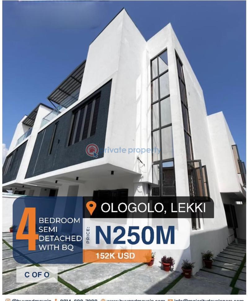 4 bedroom Detached Duplex For Sale Ologolo Lekki Lagos - 0