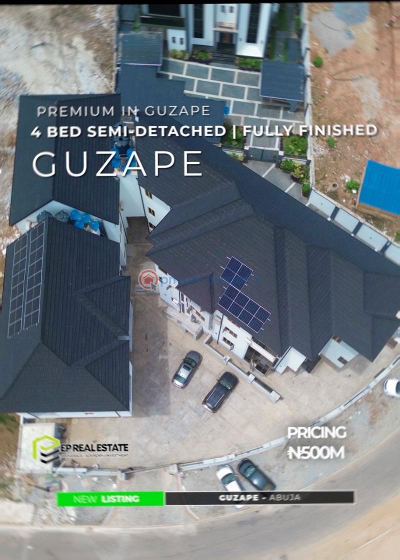 4 bedroom Semi detached Duplex For Sale Guzape Abuja Phase 1  - 1