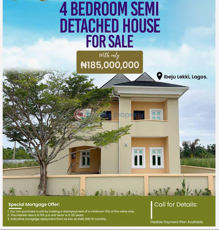 4 bedroom Semi detached Duplex For Sale Abijo Lagos Abijo Ajah Lagos