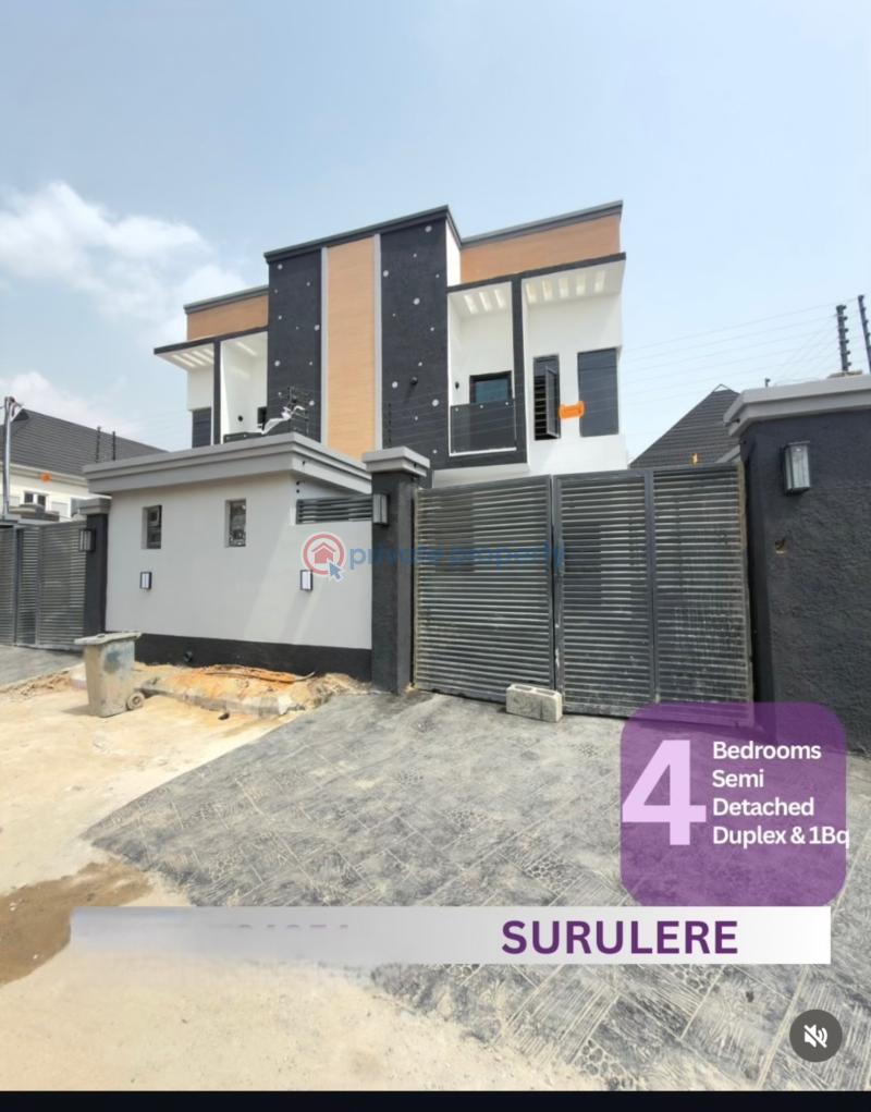 4 bedroom Detached Duplex For Sale Surulere Lagos - 1