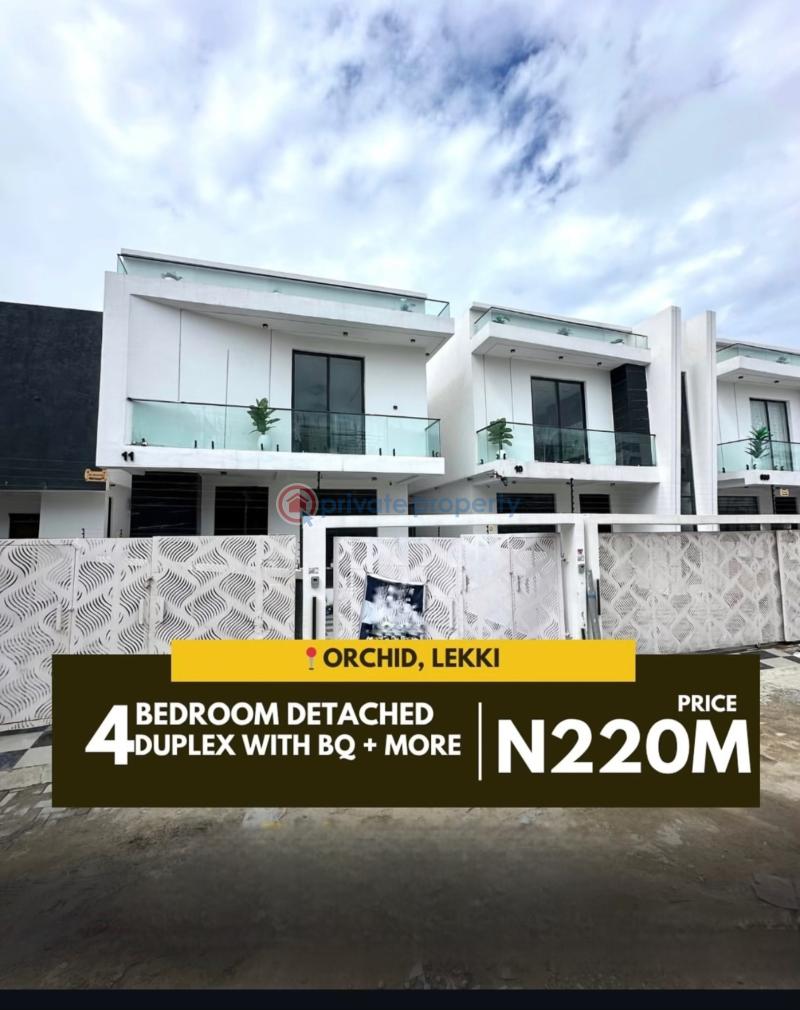 4 bedroom Semi detached Duplex For Sale Orchid Road By Chevron Tollgate Lekki Chevron Drive Lekki Lagos - 0