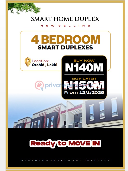 4 bedroom Semi detached Duplex For Sale Orchid Estate Chevron Drive Lekki Lagos - 0