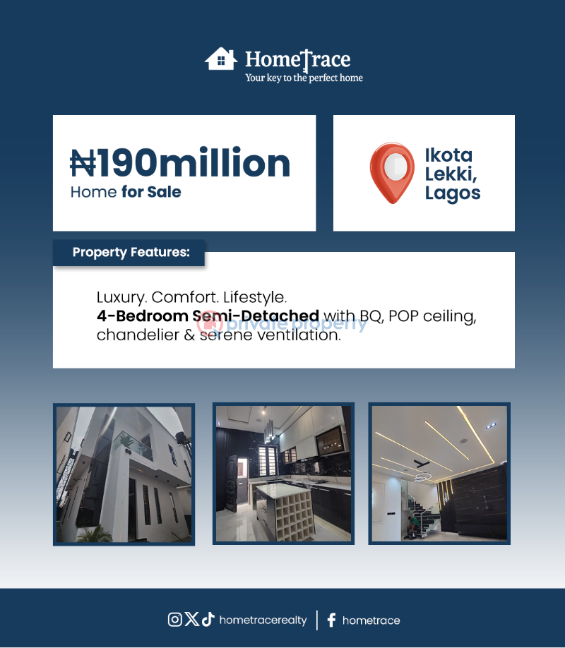 4 bedroom Semi detached Duplex For Sale Ikota Lekki Lagos - 1