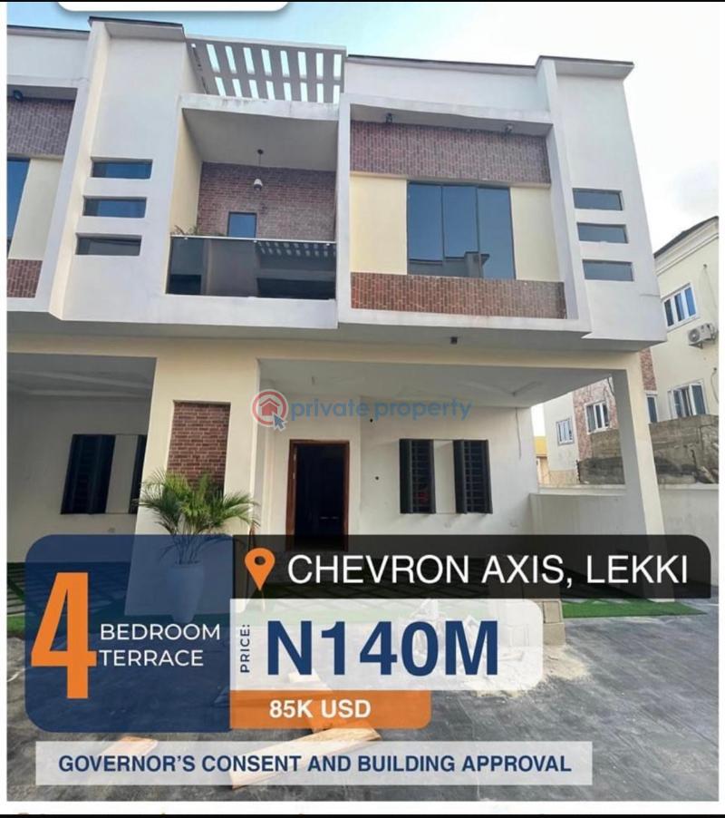 4 bedroom Terraced Duplex For Sale New Road Chevron Lekki Chevron Drive Lekki Lagos - 0