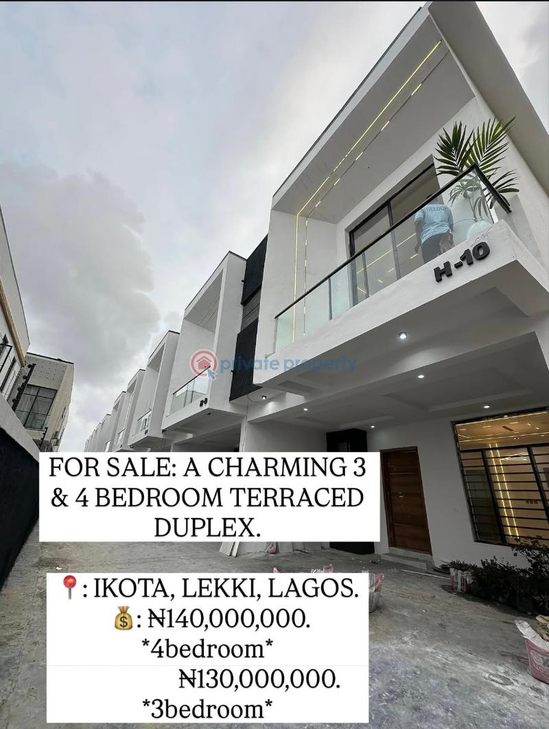 4 bedroom Terraced Duplex For Sale Ikota Lekki Lagos - 0