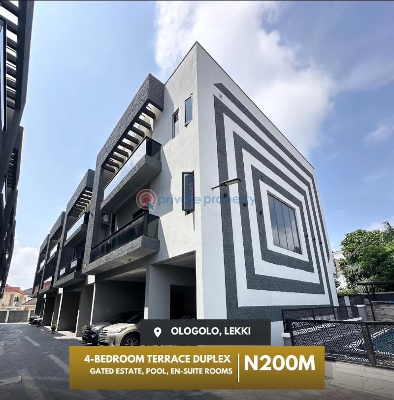 4 bedroom Terraced Duplex For Sale Ologolo Lekki Lagos - 0