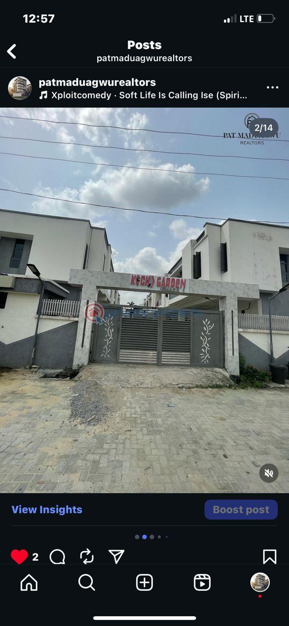 4 bedroom Terraced Duplex For Sale Location:farmville Estate Opposite Blenco Supermarket Sangotedo,ibeju Lekki Sangotedo Lagos - 1