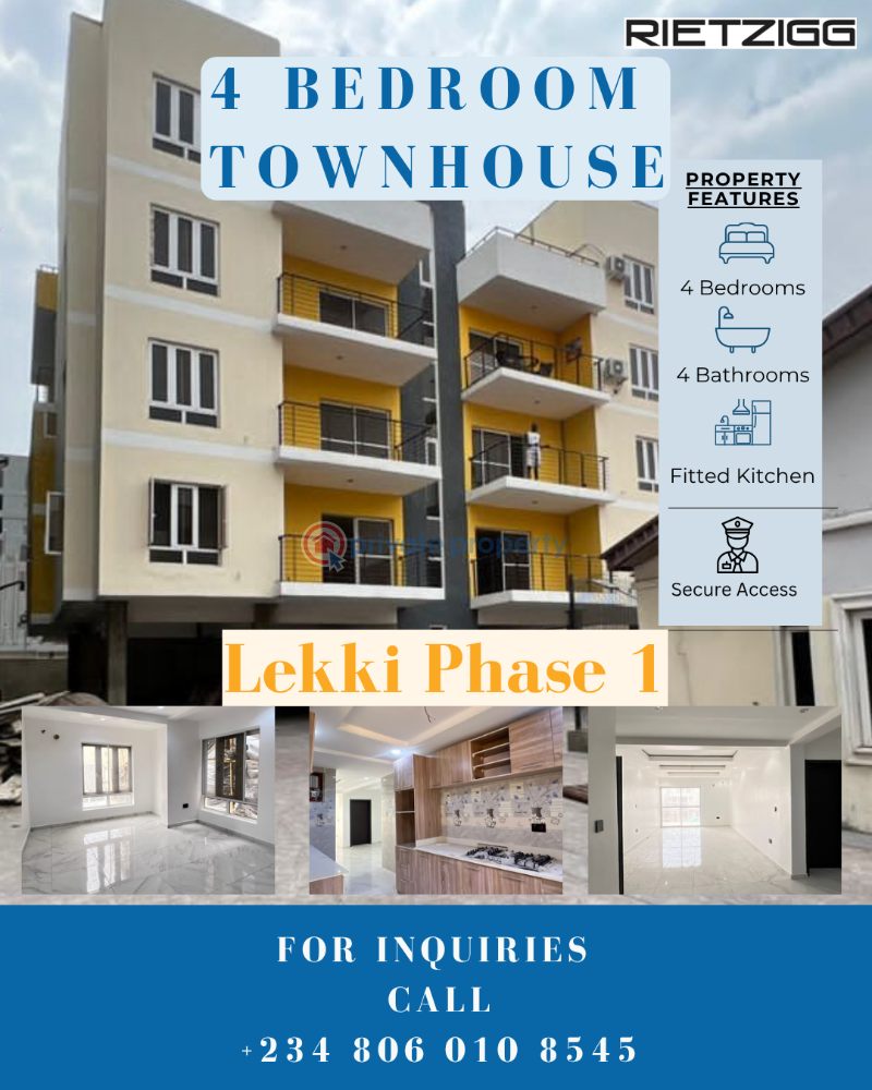 4 bedroom Terrace For Sale Off Freedom Way Lekki Phase 1 Lagos - 0