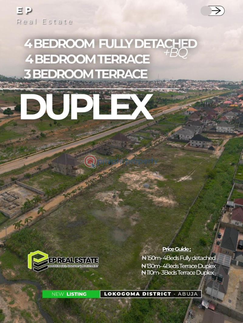4 bedroom terrace with bq - 1 4 bedroom House For Sale Lokogoma Abuja Phase 2  - 1