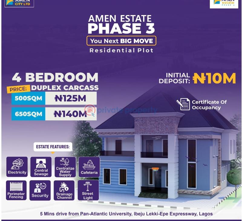 4 bedroom Duplex For Sale Amen Estate 3 Eleko Ibeju-Lekki Lagos - 0