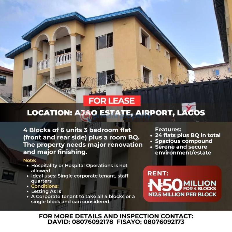3 bedroom Block Of Flats For Rent Ajao Estate Airport Road Ikeja Lagos - 4