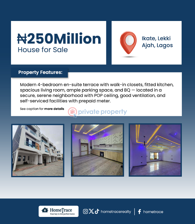 4 bedroom Semi detached Duplex For Sale Ikate Lekki Ajah Lagos - 1