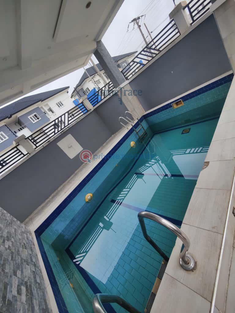 4 en-suite bedrooms terrace with walk-in closet - 18 4 bedroom Semi detached Bungalow For Sale Ikate Lekki Ajah Lagos - 18