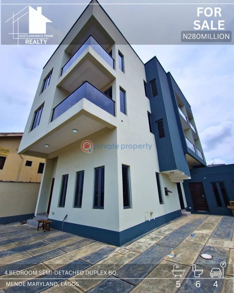 4 bedroom Semi detached Duplex For Sale Mende Maryland Lagos - 0