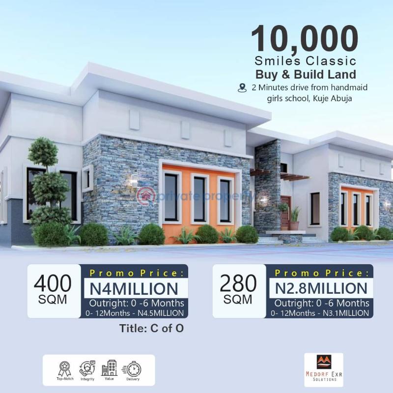 For sale Residential Land 10,000 Smiles Classic Estate Kuje Abuja