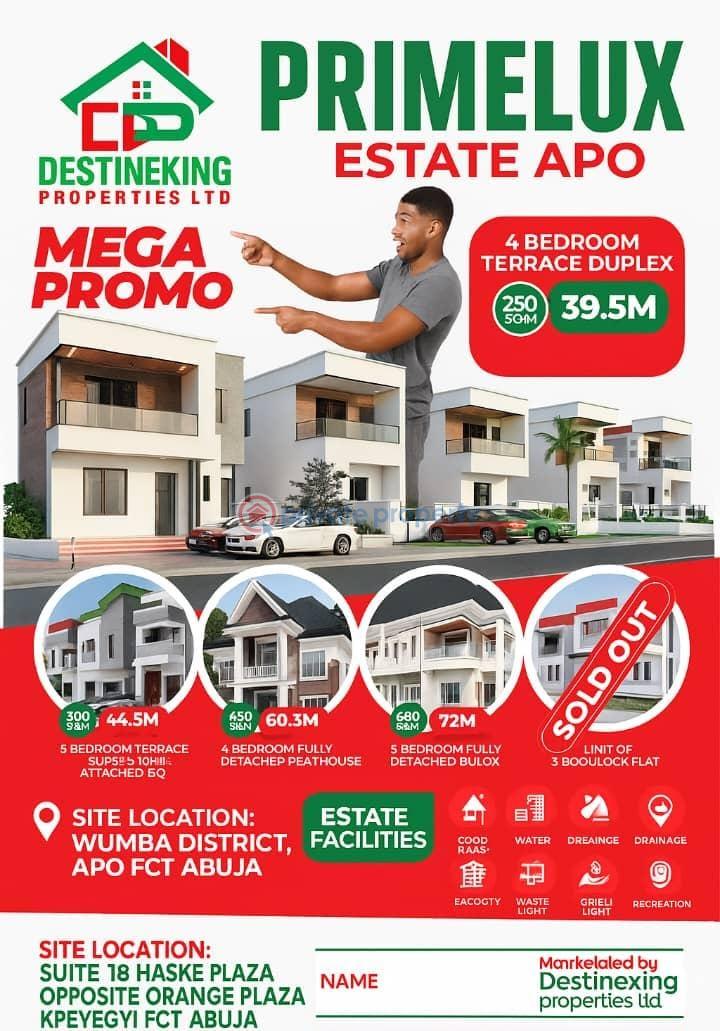 5 bedroom Residential Land For Sale Wumba District Apo Abuja Apo Abuja Phase 2 