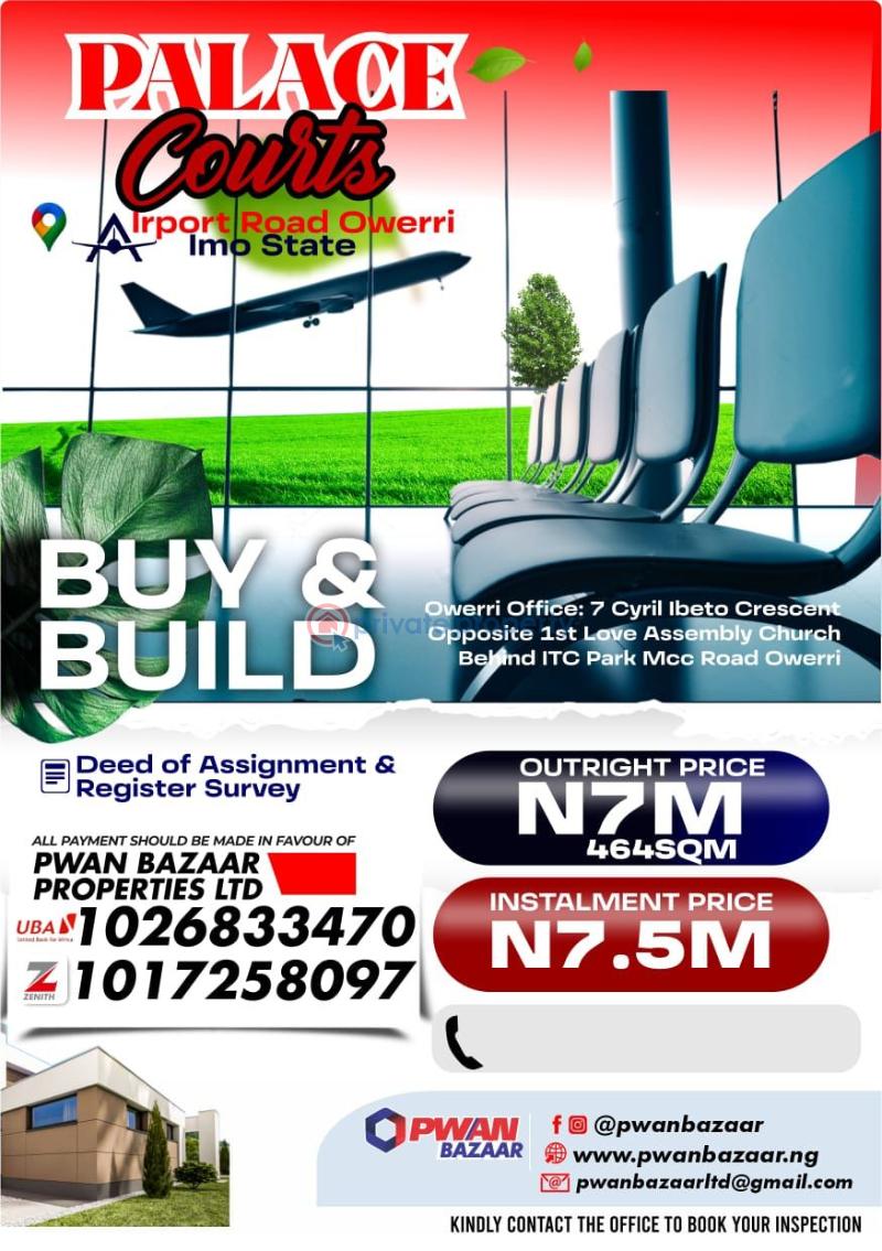 Mixed use Land For Sale Airport Road Owerri Imo