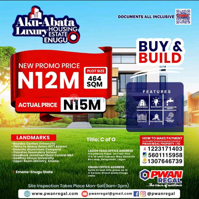 Mixed use Land For Sale Emene Enugu Area 