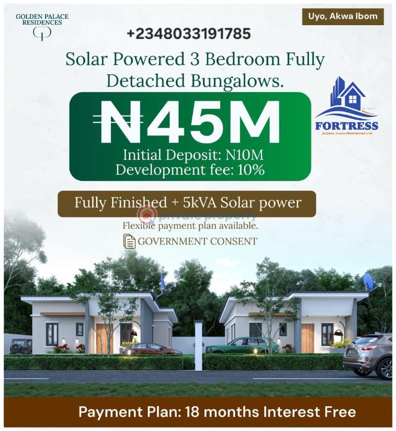 4 bedroom Detached Bungalow For Sale Off Aka – Nung Udoe – Eket Road, Uyo, Akwa Ibom State Eket Akwa Ibom - 0