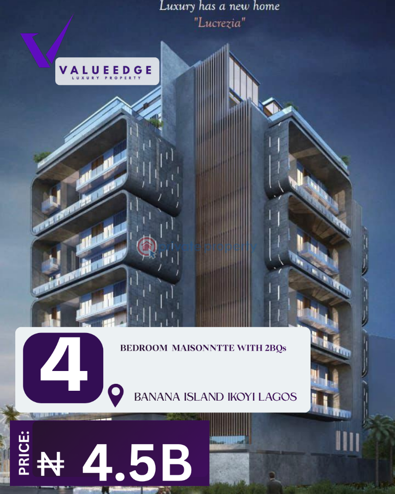 4 bedroom Maisonette For Sale Banana Island Ikoyi Lagos - 0